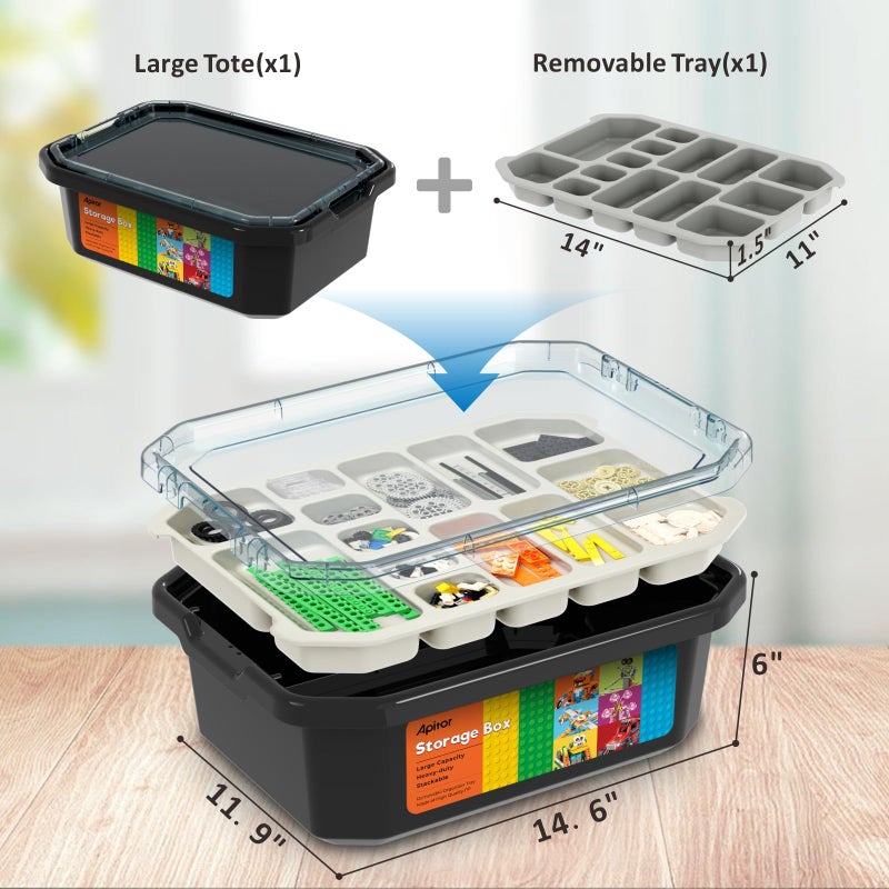 Apitor Robot J Creative Building Kit With Storage Box, 6-in-1 Programmable App Remote Control Tank STEM Learning Toy, Educational Coding Gifts for 7-12 Years Old Kids - Image 2